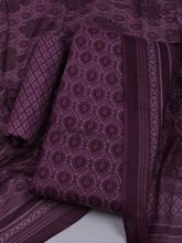 Printed Cotton Blend Unstitched Suit With Dupatta